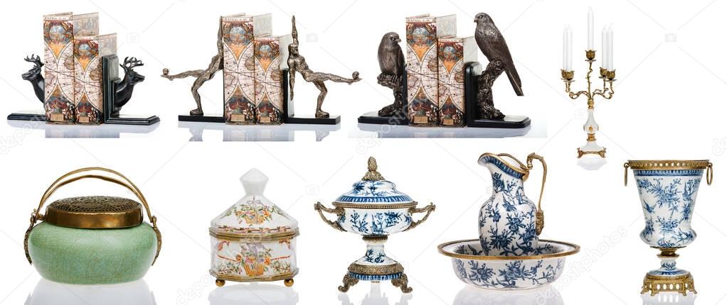 Decorative figurines, statuette, accessories for interior