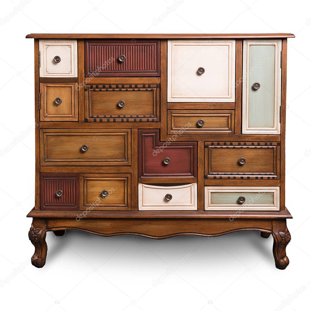 Chest of drawers, wooden chest of drawers