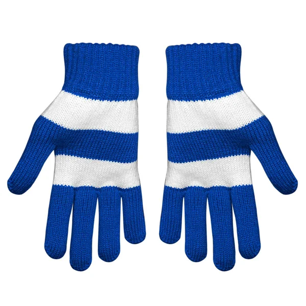 Vinter handskar isolerade vit bakgrund — Stockfoto