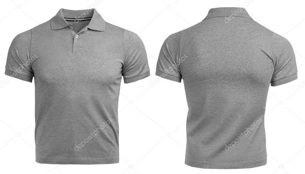 Gray Polo shirt, clothes