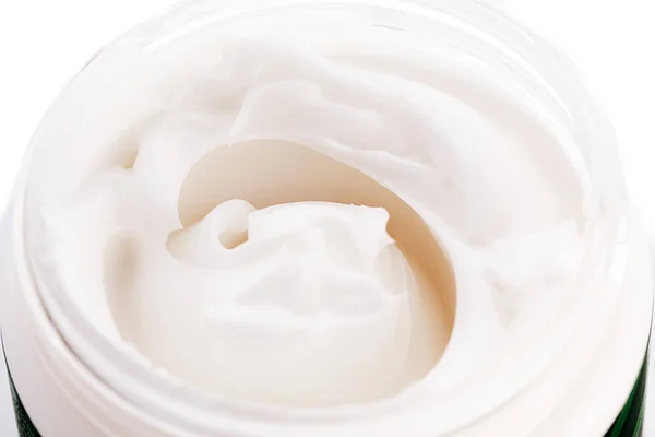 Crema de muestra, spa de cosméticos, fondo blanco —  Fotos de Stock
