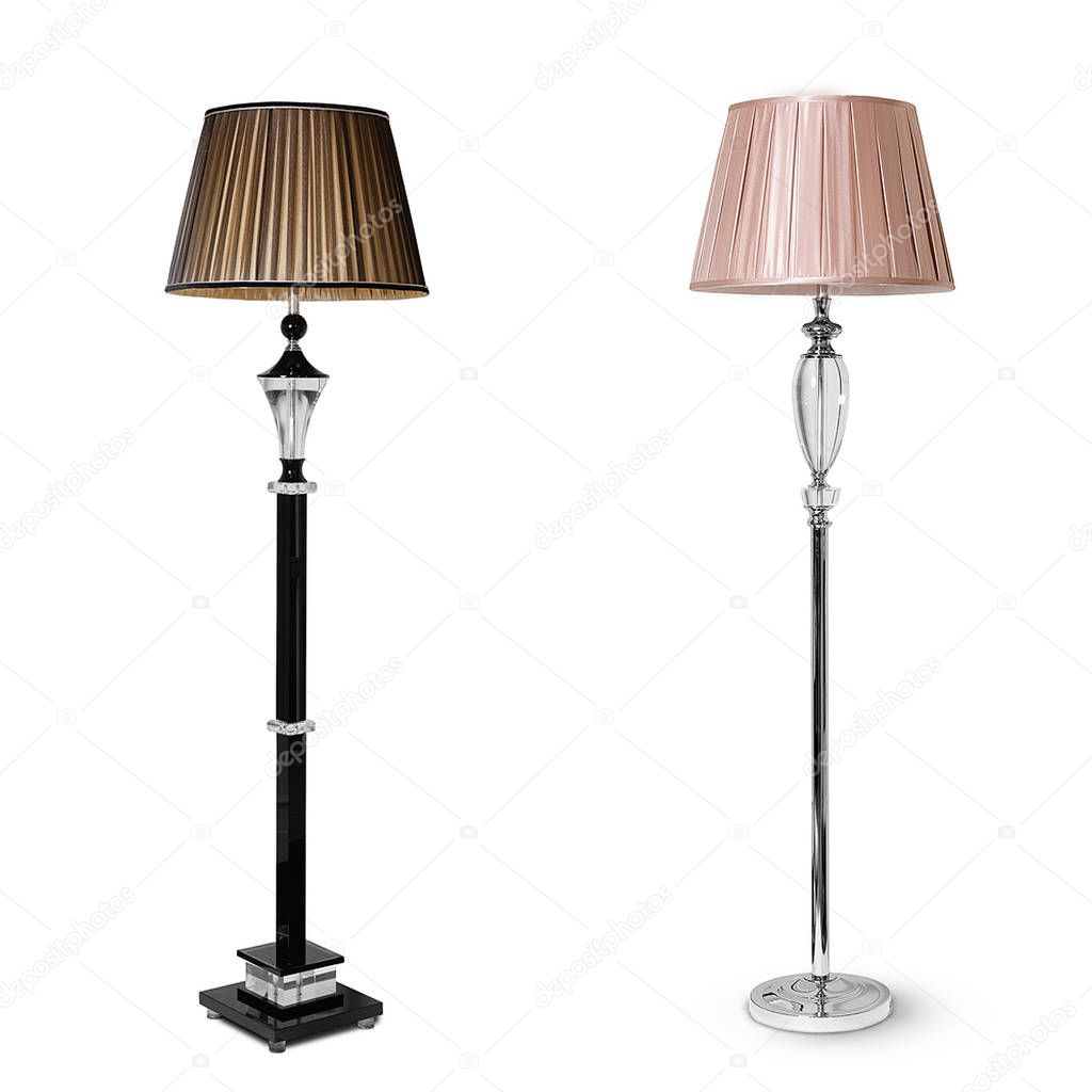 lampshade, table lamp white background