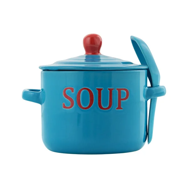 スープ プレート、白背景 — ストック写真