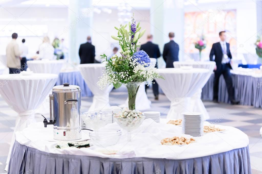 Food on table at event