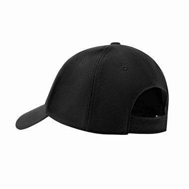 Beyzbol şapkası izole beyaz arka plan üzerinde siyah