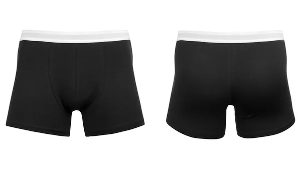 Cuecas Boxer Preto Masculinas — Fotografia de Stock