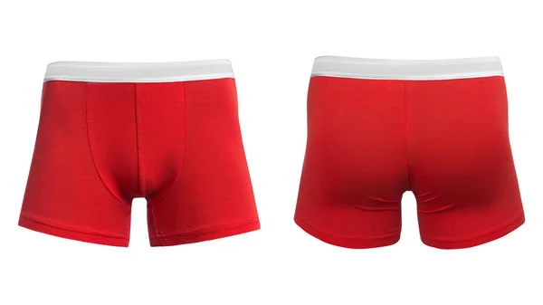 Men's red boxer briefs — Stock Photo, Image