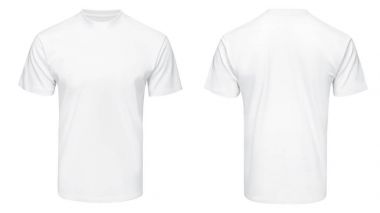 Beyaz tshirt, giysi izole 