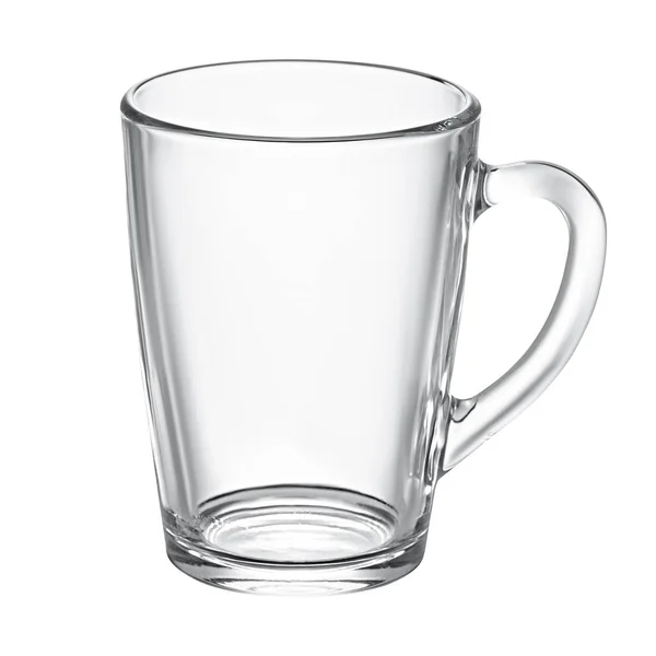 Caneca de vidro vazia para chá — Fotografia de Stock