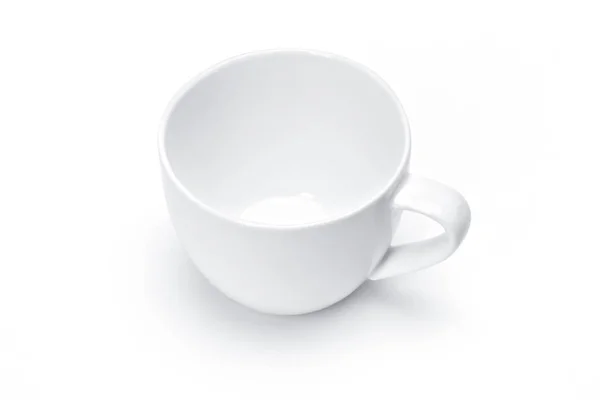 Blank template porcelain tableware for your design, white ceramic  tea mug white background — Φωτογραφία Αρχείου