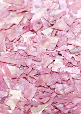 pembe doğal gemstone sedefli deniz kabuklarını yakın çekim, güzel değerli taş dokusuna