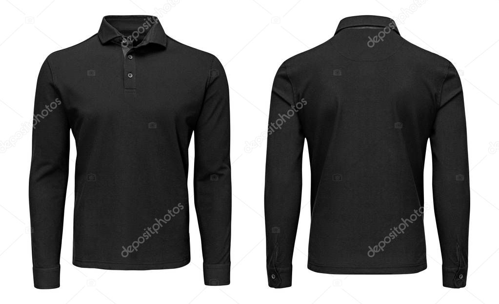 Download Espalda, frente y plantilla en blanco para hombre camisa ...