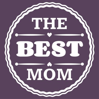 Mutlu anneler günü tipografi vektör çizim. Dünya hediye kartı en iyi anne.