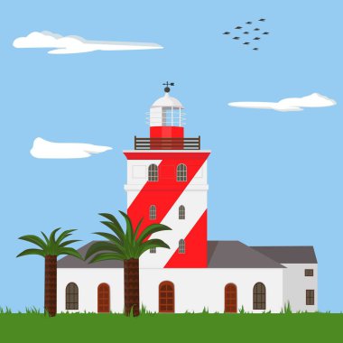 Mouille Point deniz feneri Cape Town, Güney Afrika