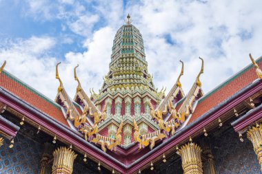 Grand palace ve Wat Phra Kaew alan, Bangkok, Tayland