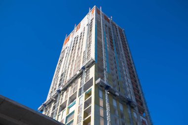 Platform, inşaat ve kule vinç çalışma 