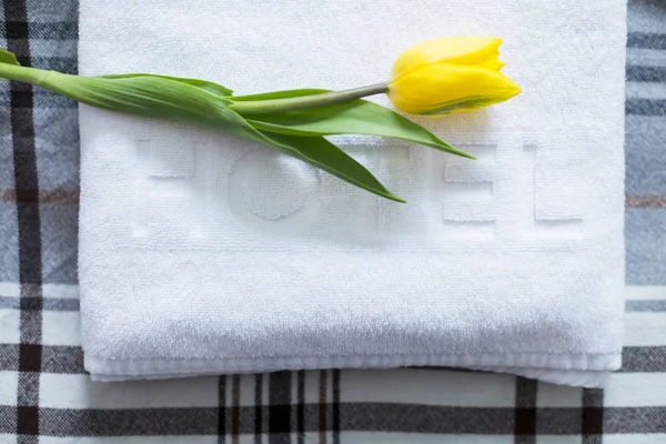 otel odasında havlu