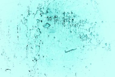 Klasik gök mavisi. Kaba boyalı turkuaz renkli duvar. 