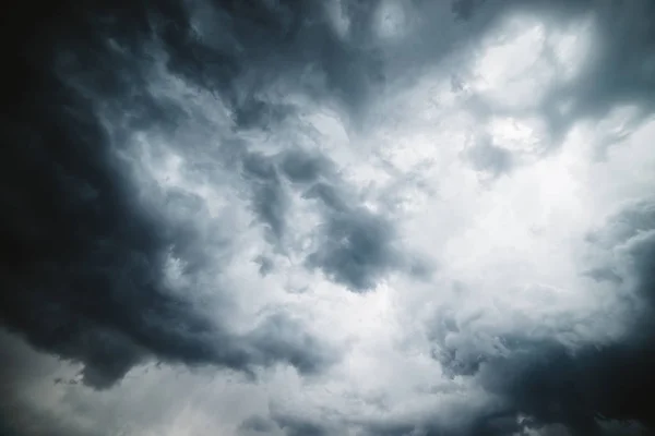 Dramática Textura Paisaje Nublado Nubes Oscuras Tormenta Antes Lluvia —  Fotos de Stock