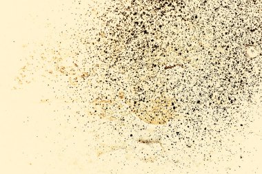 Klasik sarı arka plan. Aspen altın renginde pürüzlü boyalı duvar