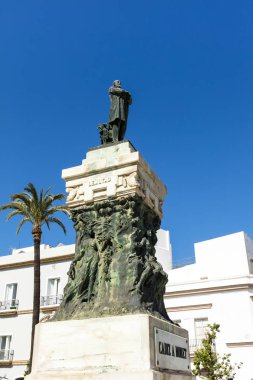 Bronz heykel Cadiz, İspanya.