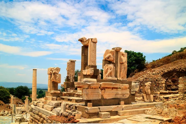 Sítio arqueológico de Éfeso na Turquia . — Fotografia de Stock