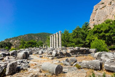 Athena Tapınağı Priene, Türkiye'de.