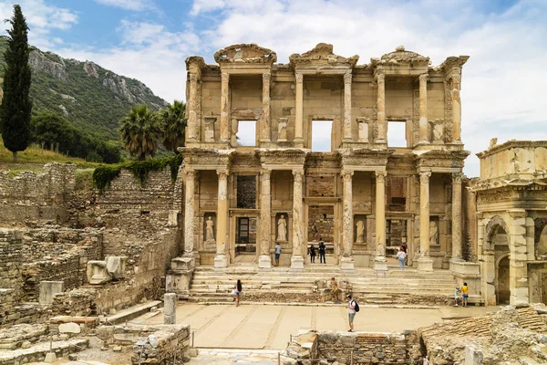 Historische archeologische site van Efeze in Turkije. — Stockfoto