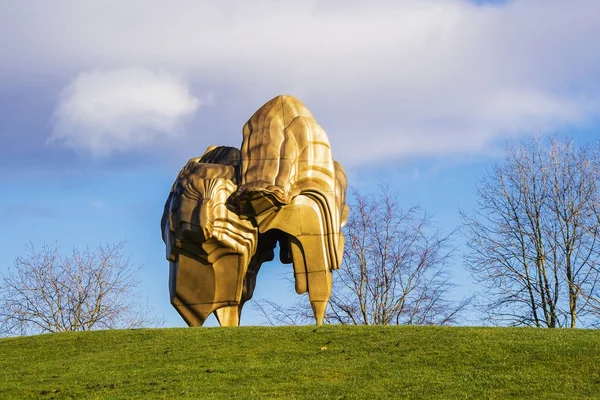 Wakefield Yorkshire Verenigd Koninkrijk November 2017 Grote Bronzen Sculptuur Caldera — Stockfoto