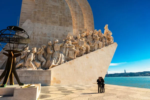 Μνημείο Ανακαλύψεων Στην Περιοχή Belem Λισαβόνα Πορτογαλία — Φωτογραφία Αρχείου