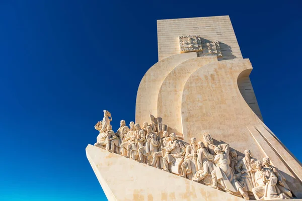 Lisbon Portugal February 2018 Detail Famous Monument Discoveries Belem Area — Stock Photo, Image