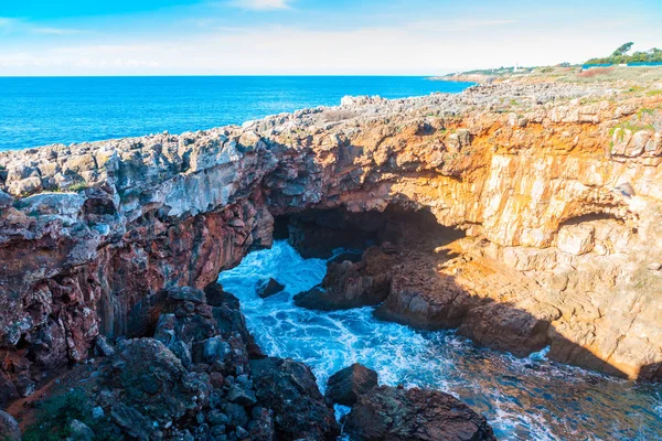 Devil Mouth Boca Inferno Природное Явление Месте Встречи Скального Образования — стоковое фото