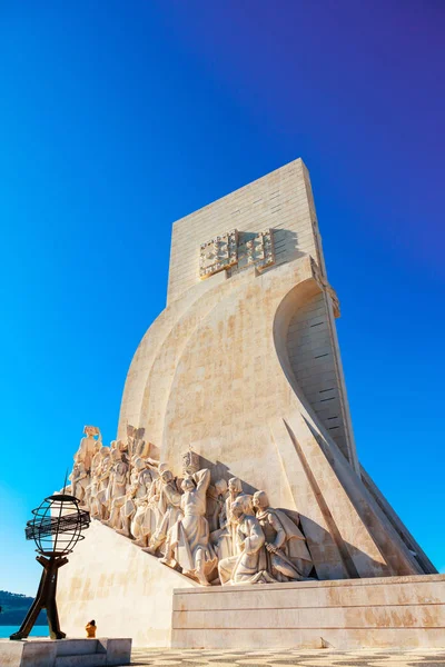 Lisboa Portugal Febrero 2018 Detalle Del Famoso Monumento Los Descubrimientos — Foto de Stock