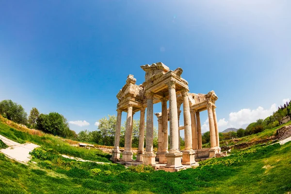 Tetrapylon Monumentális Kapuja Régészeti Lelőhely Helenistic Aphrodisias Város Nyugati Anatólia — Stock Fotó
