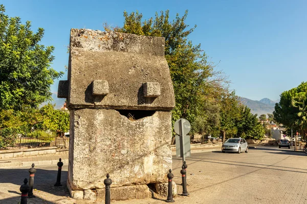 Lycian Sarcophagus Fethiye Prowincja Mugla Turcji — Zdjęcie stockowe