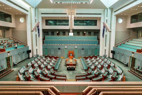 Canberra Australia Marzo 2019 Vista Interior Cámara Representantes Cámara Del —  Fotos de Stock