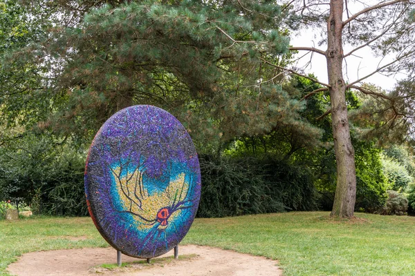 Wakefield Yorkshire Storbritannien Oktober 2019 Marialuisa Tadeis Färgstarka Skulptur Night — Stockfoto