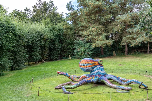 Wakefield Yorkshire October 2019 Marialuisa Tadeis Colourful Sculpture Octopus Polipo — Stockfoto