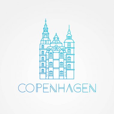 Rosenborg Castle in Copehnagen clipart