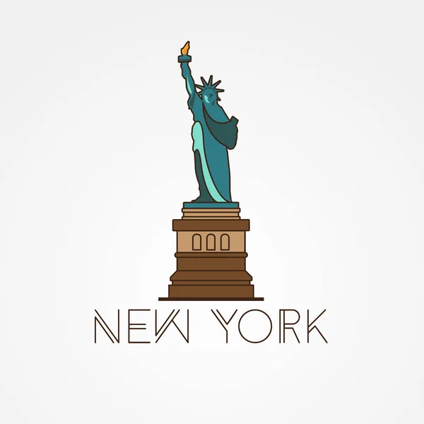 Statue de la liberté à New York — Image vectorielle