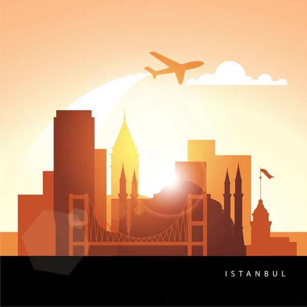 Istanbul, detaljerad siluett — Stock vektor