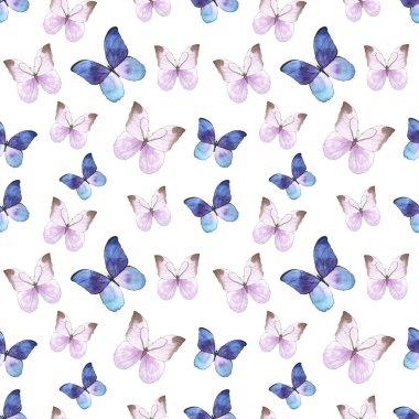 Handpaint suluboya desen güzel kelebekler ile.