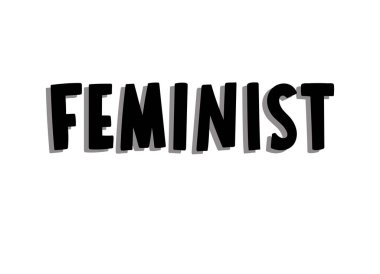 El yazılı Word - Feminist. 