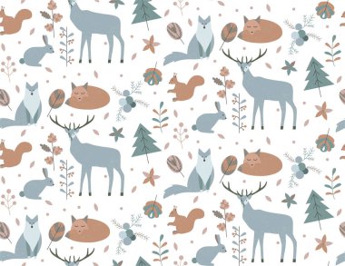 İskandinav tarzı seamless modeli.