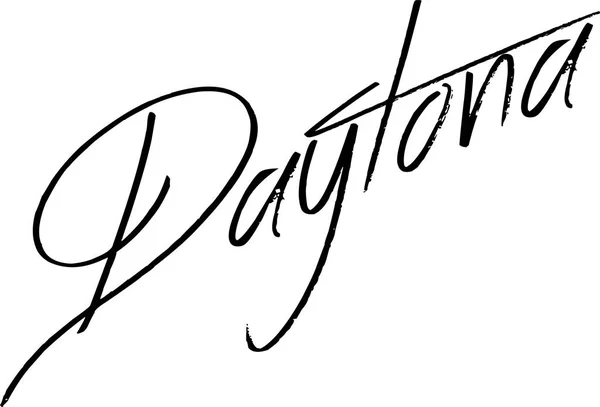 Daytona metin işaret illüstrasyon