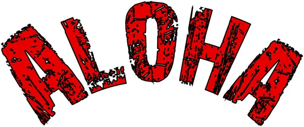 Aloha metni imzalamak illüstrasyon