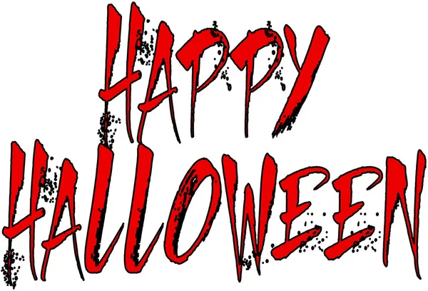 Boldog Halloween szöveg jel — Stock Vector