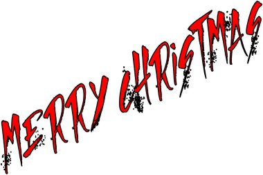 Neşeli Noel metin işaret illüstrasyon yazılı İngilizce