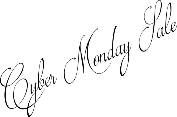 Cyber Monday vente tag texte signe — Image vectorielle