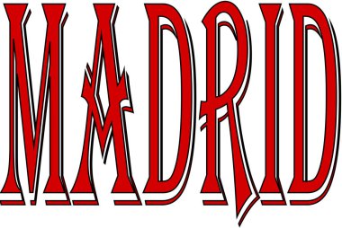 Madrid tets illüstrasyon işareti